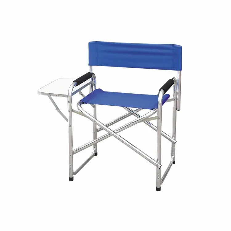 Silla plegable con mesa lateral