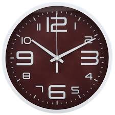 Reloj de Pared Fondo Rojo