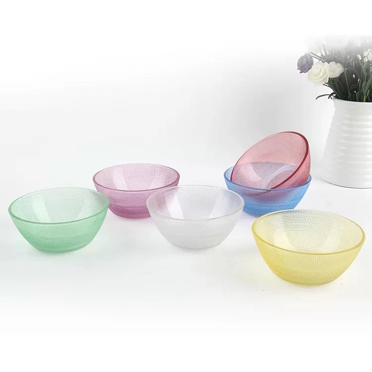 Set de Bowls de Vidrio de Colores x6